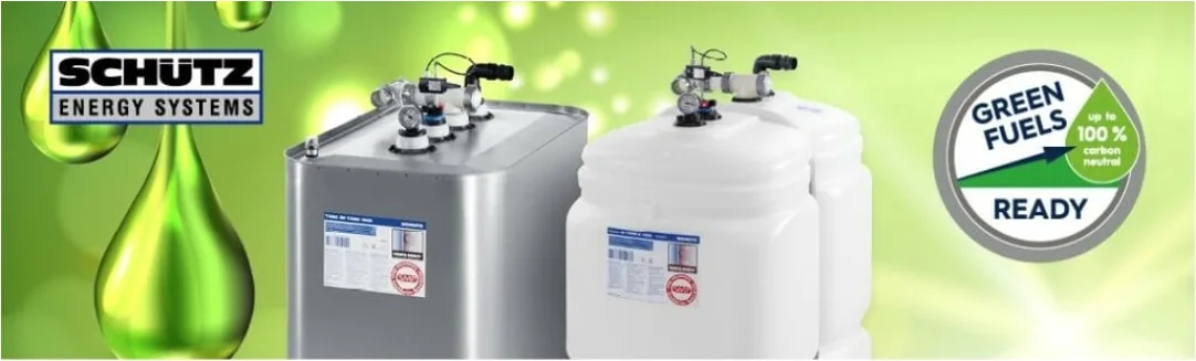 Heizöltank-Systeme von Schütz Energy Systems – kompakte Batterietanks aus Stahl und Kunststoff